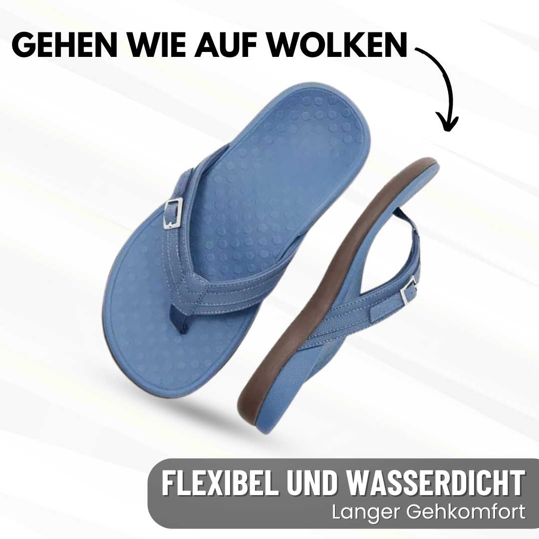 Damen orthopädische Komfort-Slipper – Sicht von oben