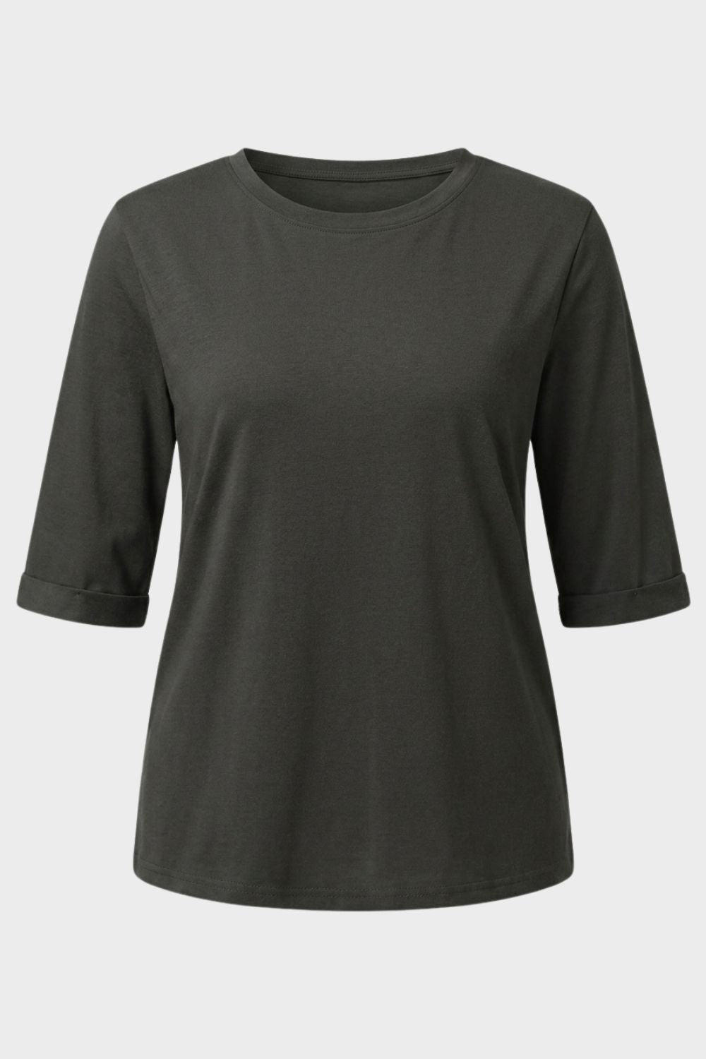 Damen Basic-T-Shirt Rundhals Kurzarm – Lifestyle-Look