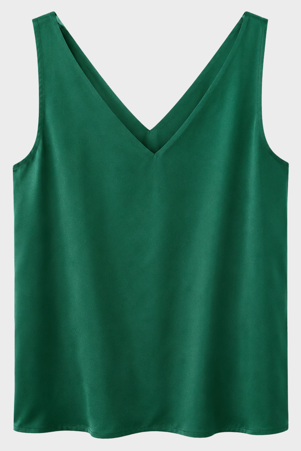 Damen Satin-Top Tank V-Ausschnitt – Lifestyle-Look
