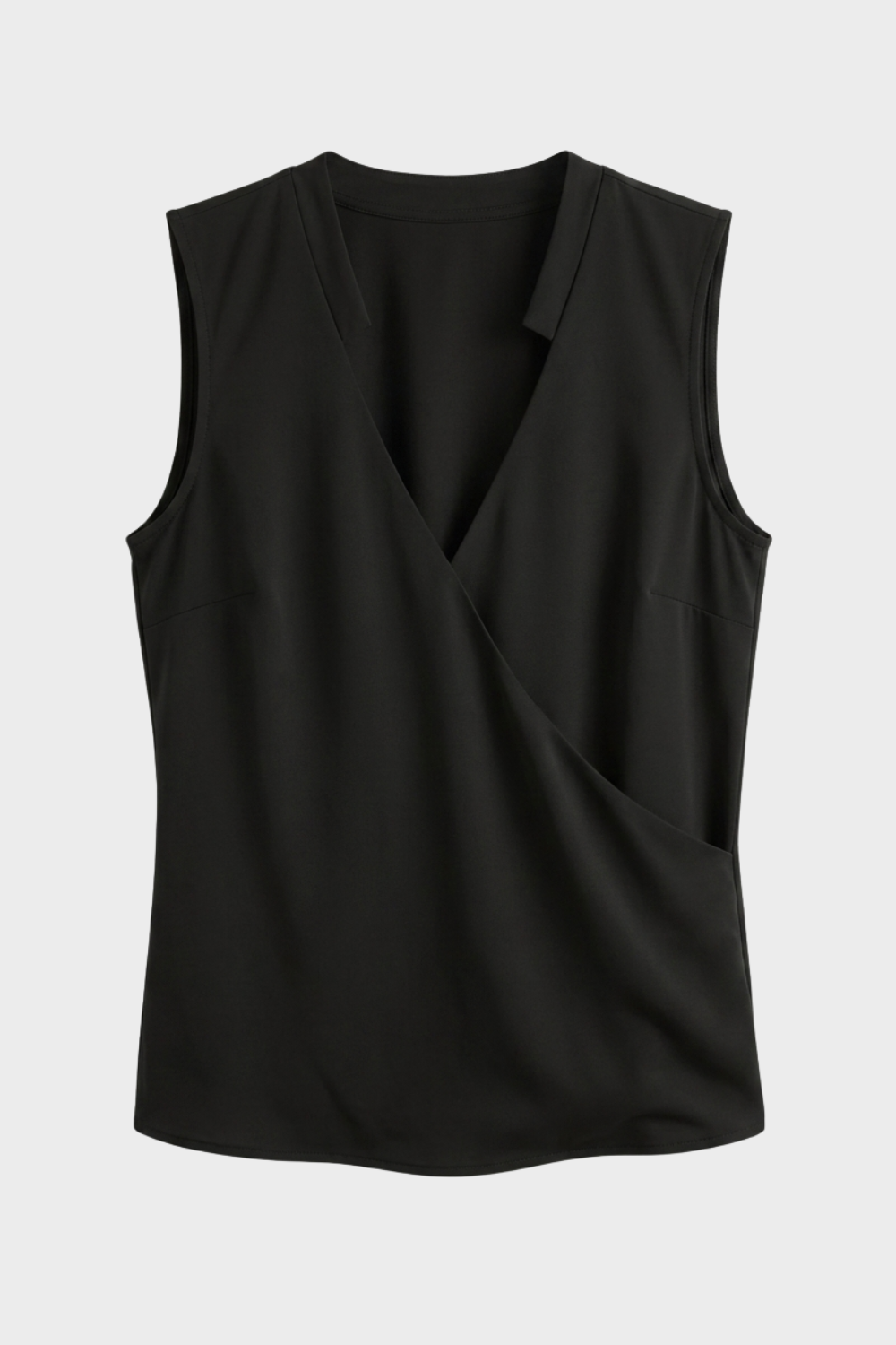 Damen Wickel-Top V-Ausschnitt Seitenraffung – Lifestyle-Look
