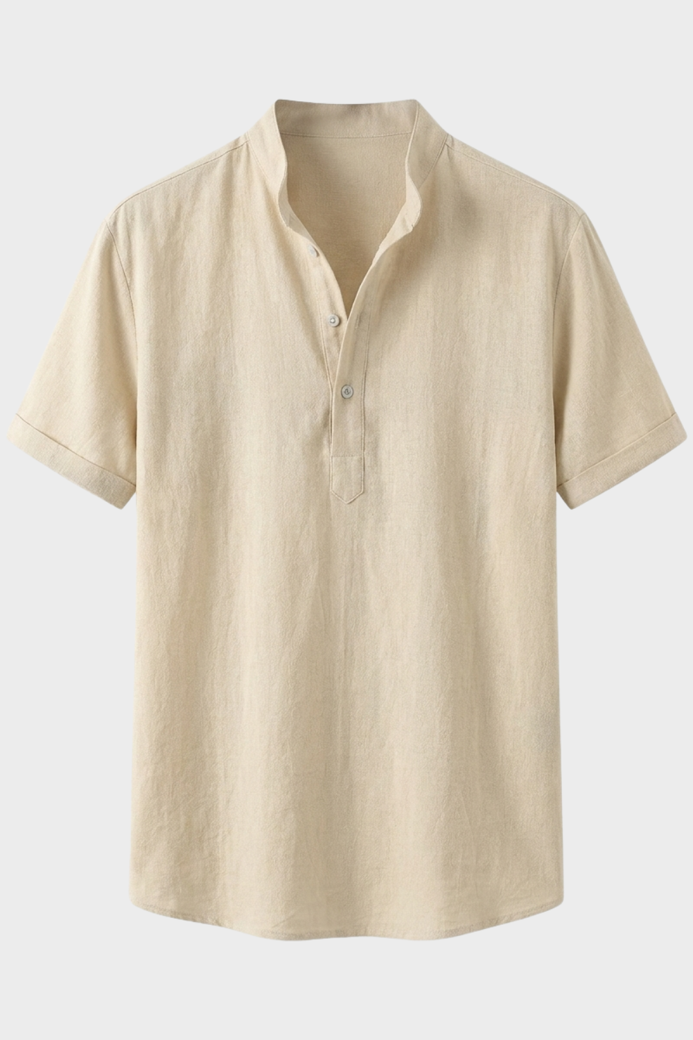 Herren Leinenhemd Henley Kurzarm Stand-Collar – Größentabelle