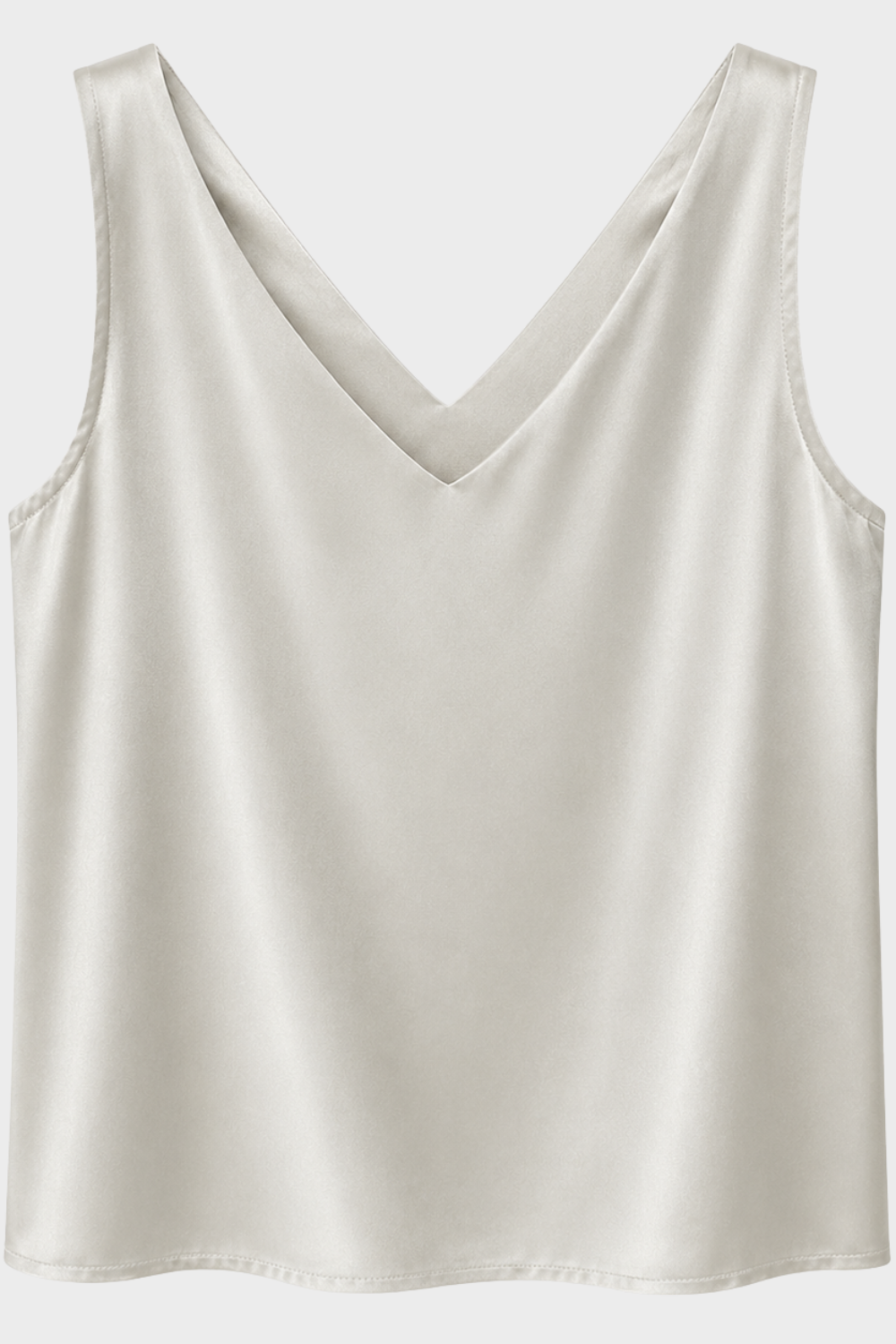 Damen Satin-Top Tank V-Ausschnitt – Größentabelle