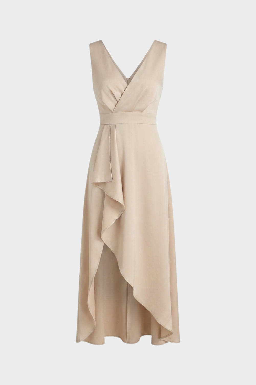 Damen Wickel-Maxikleid - V-Ausschnitt