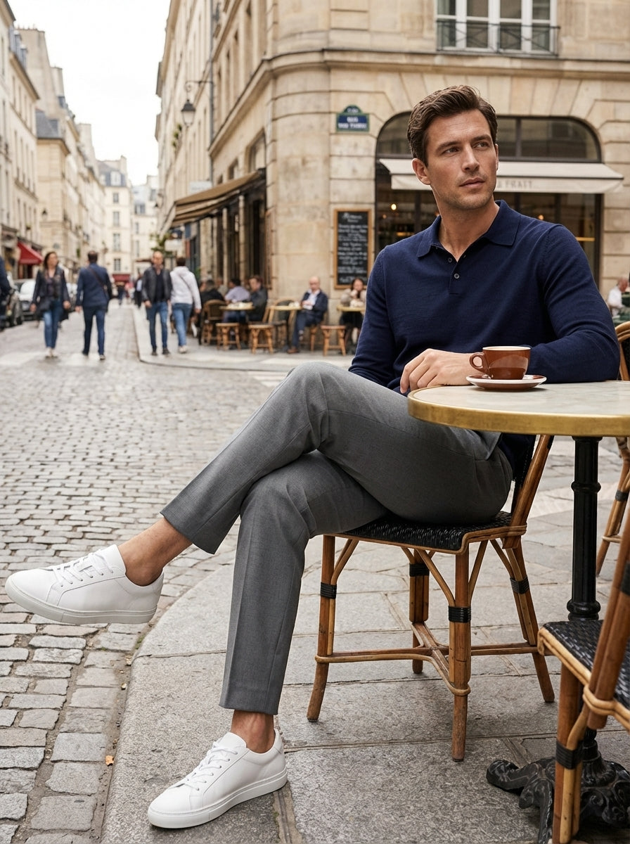 Herren Stoffhose Business Anzughose Slim Fit
