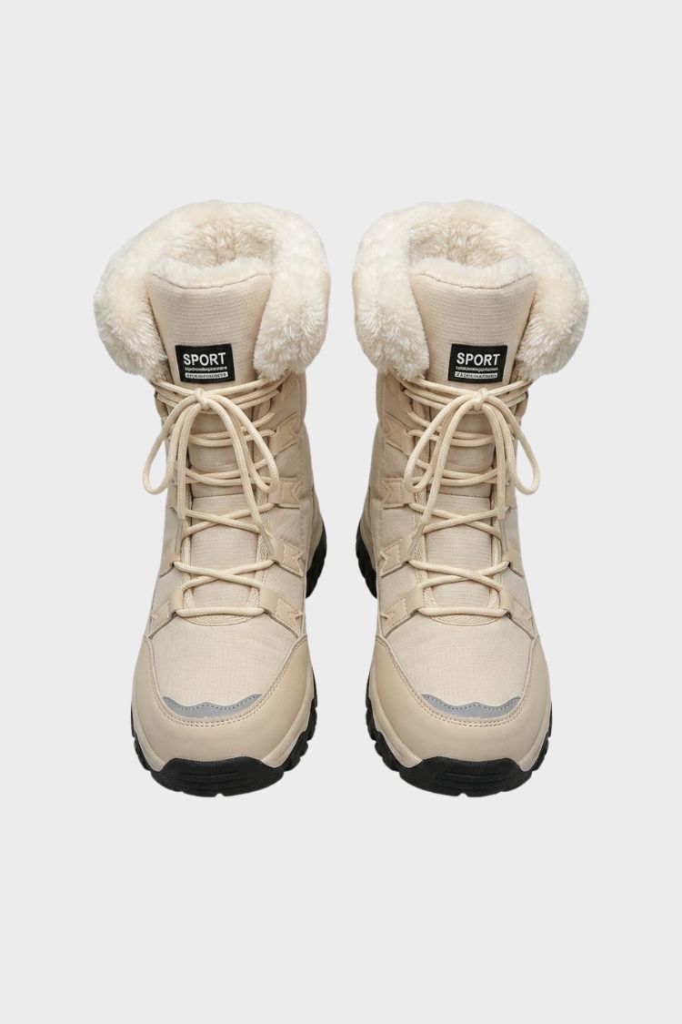 Damen Winterboots | Schnürdesign & Strukturierter Schaftrand