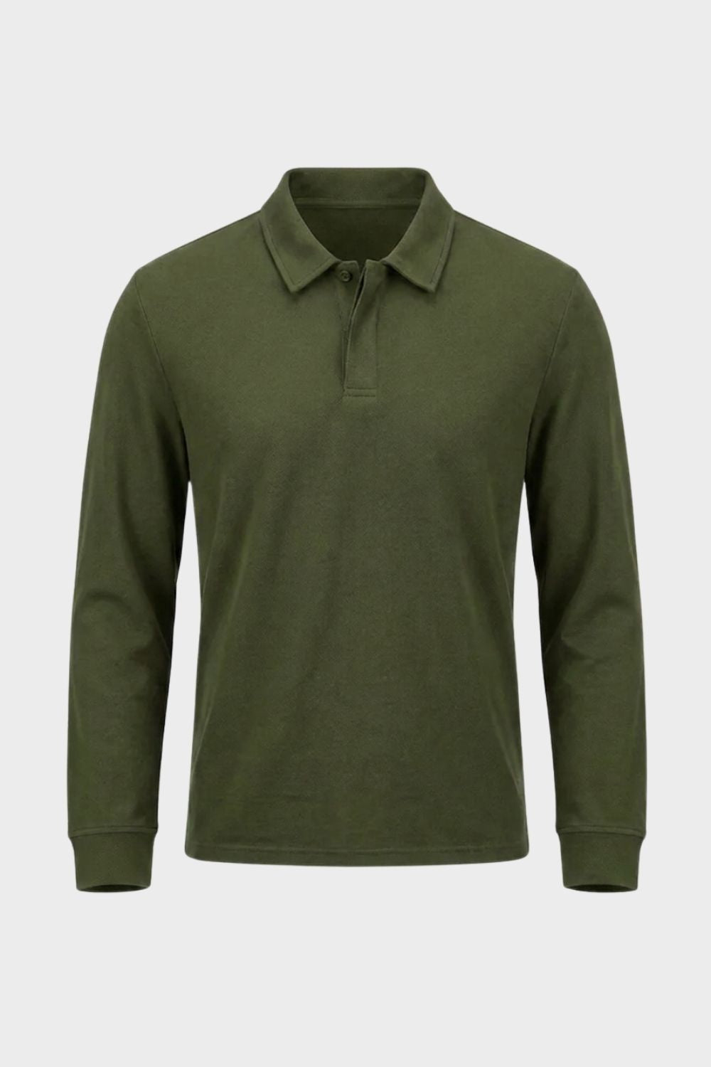 Herren Langarm-Polo | Polokragen & Knopfleiste