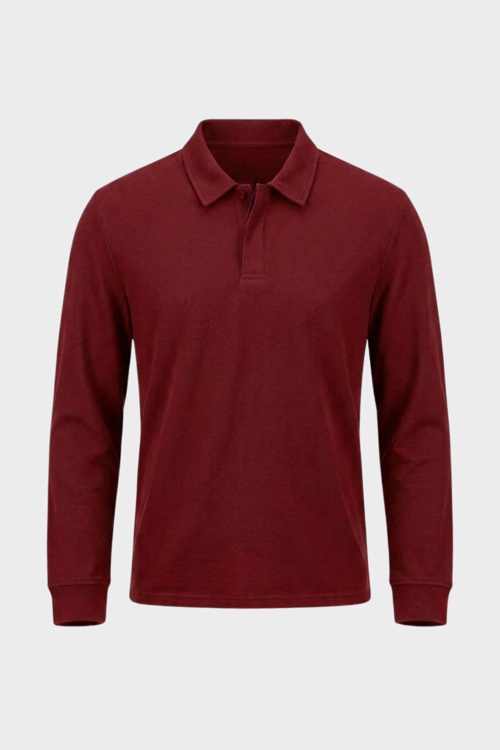 Herren Langarm-Polo | Polokragen & Knopfleiste