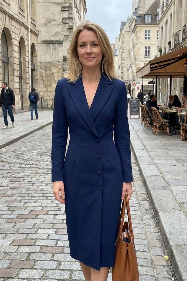 Tailliertes Blazerkleid Damen – Eleganter Büro- und Abendlook