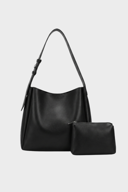 Damen Schultertasche mit Etui | Schmaler Träger