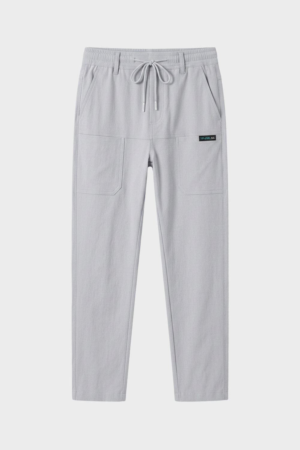 Herren Seitentaschen Bügelfalte Slim-Fit Hose