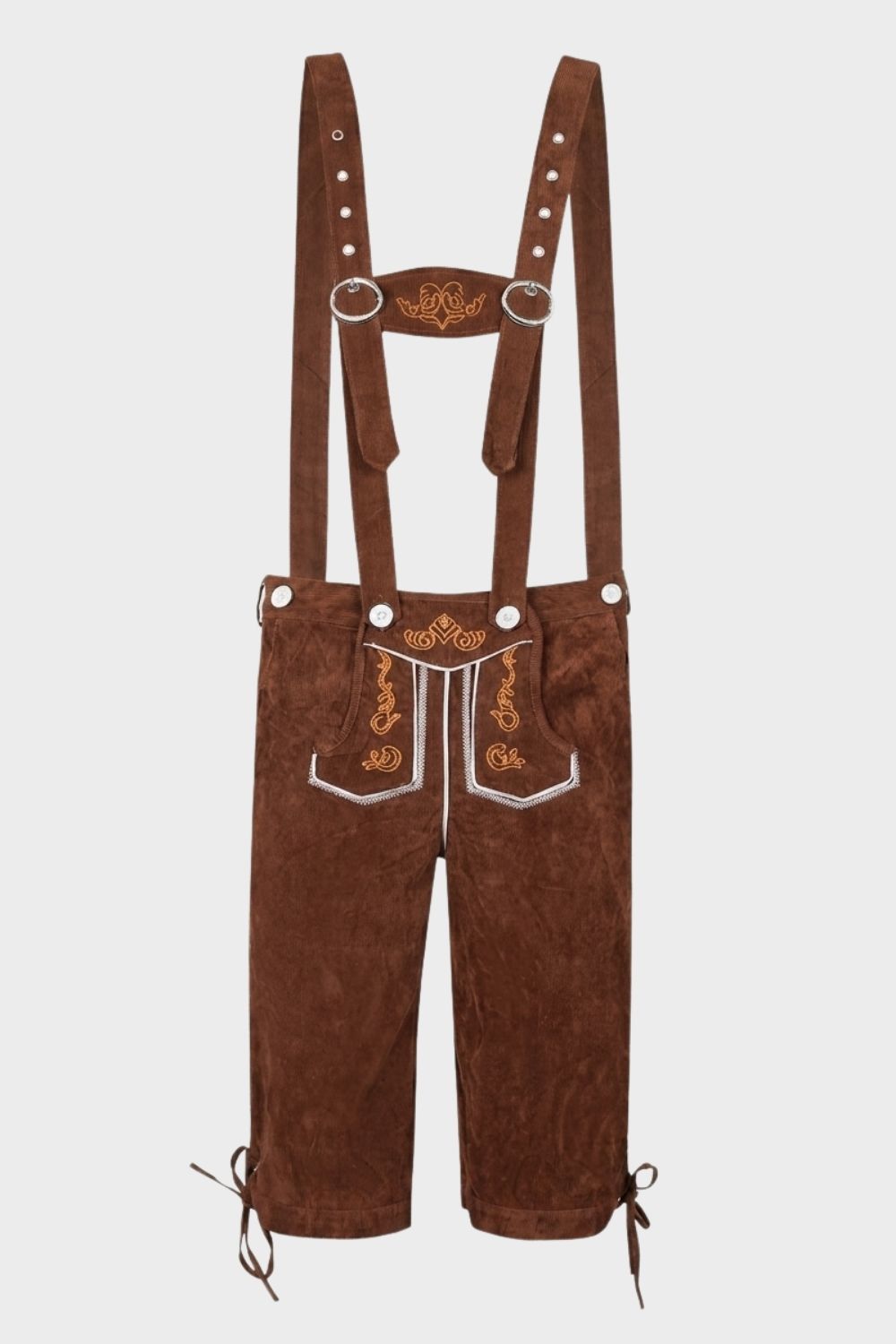 Herren Trachtenhose mit Trägern | Stickdetails
