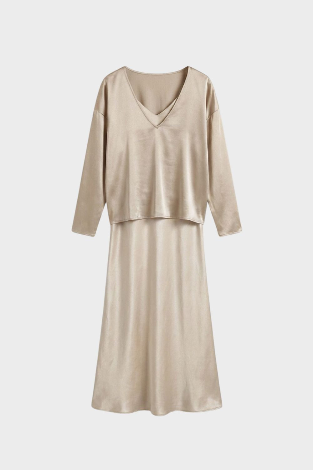 Damen Midi Twin-Set - Strick