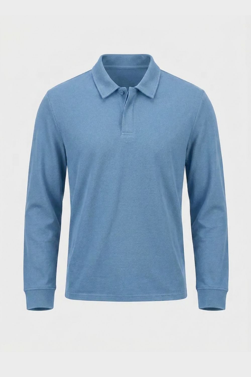 Herren Langarm-Polo | Polokragen & Knopfleiste