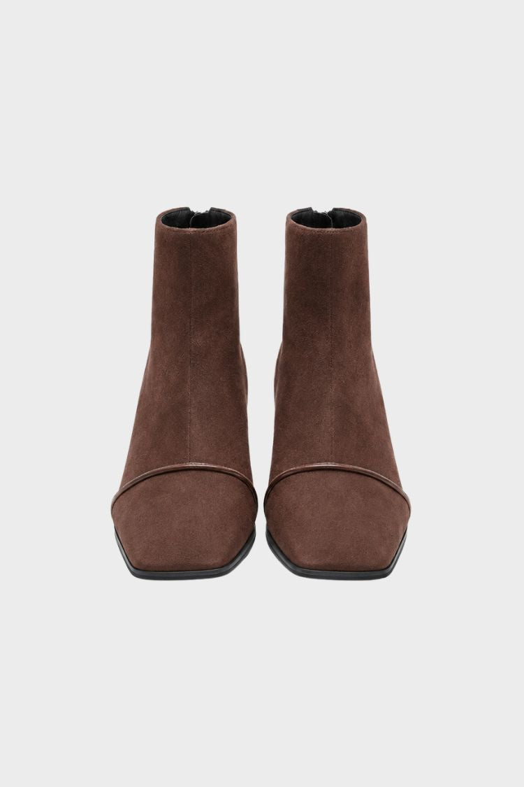 Damen Stiefeletten mit Eckiger Spitze | Blockabsatz