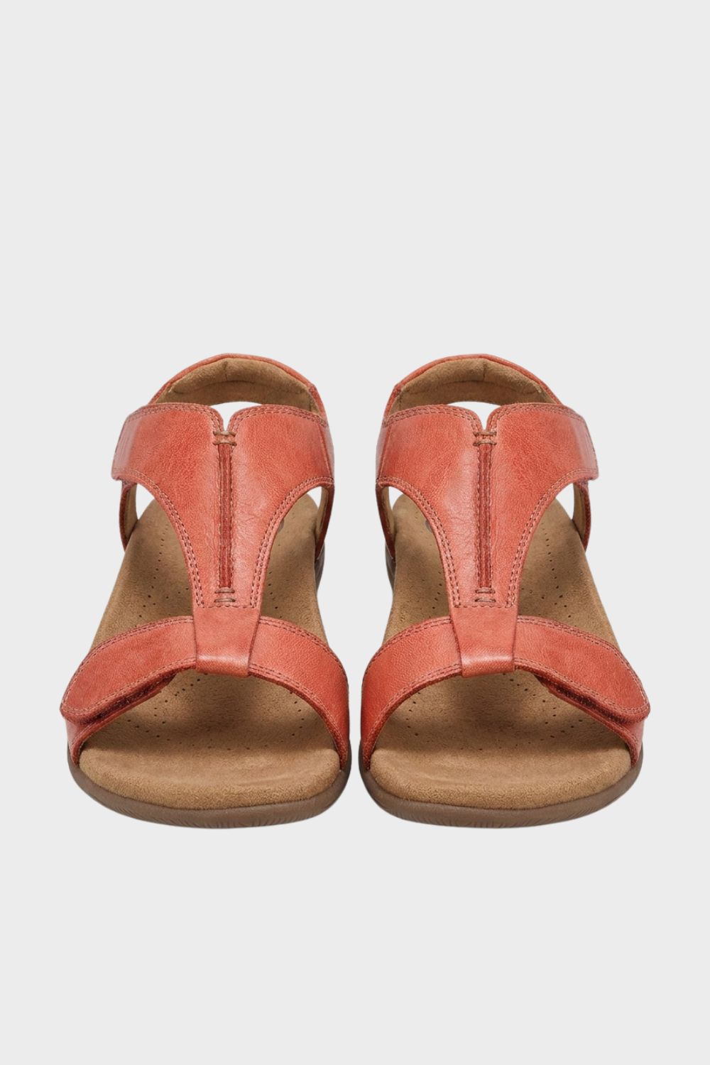 Damen Komfort Sandalen T-Riemen Klett – Hauptansicht