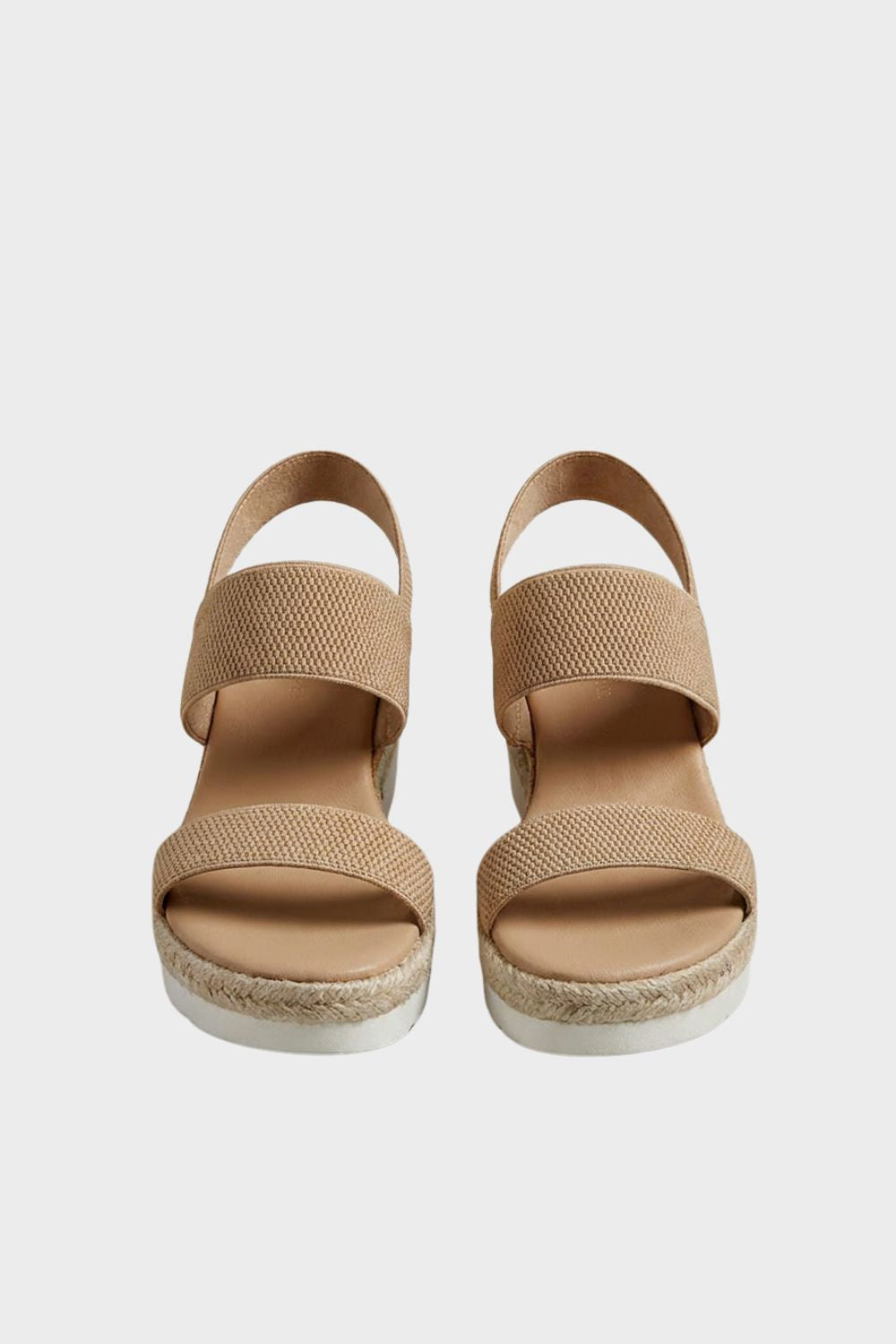Damen Espadrilles Bast-Plateau Keilabsatz – Hauptansicht