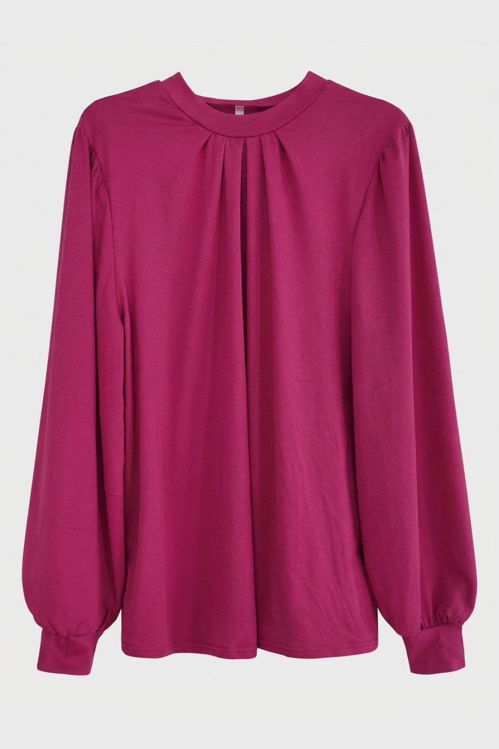 Damen Bluse mit Faltendetails | Puffärmel