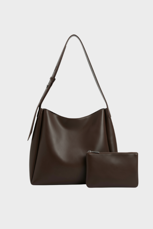 Damen Schultertasche mit Etui | Schmaler Träger