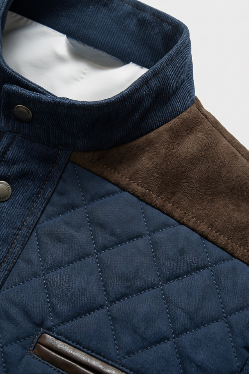 Herren Steppjacke | Kontrastdetails
