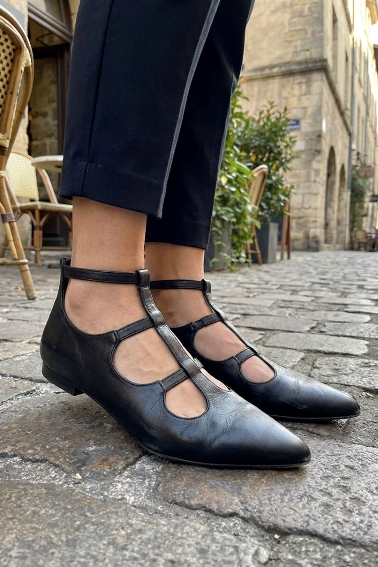 Damen Riemchen-Pumps | Spitzer Zehenbereich & Blockabsatz