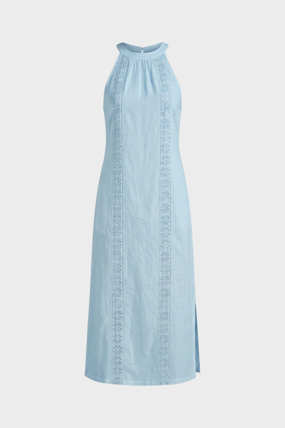 Damen Sommerkleid mit Halterkragen