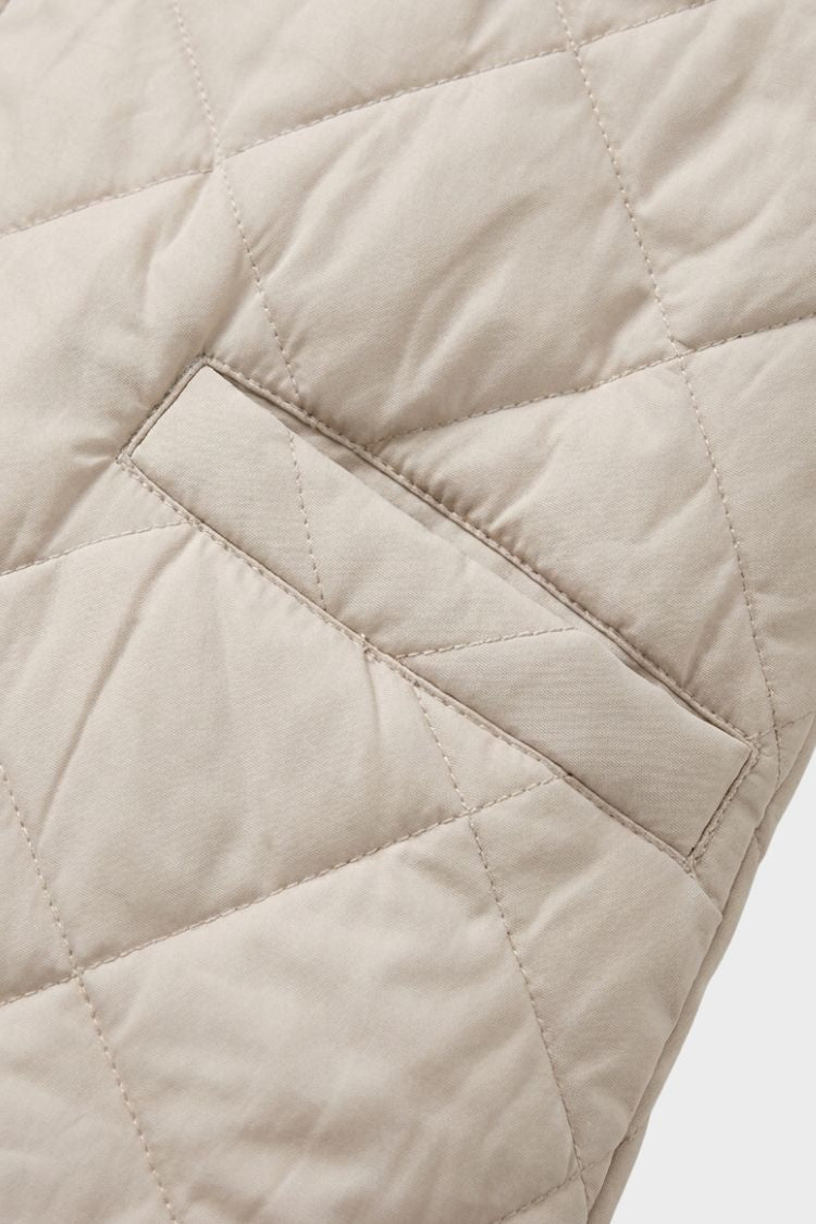 Damen Stepp-Strickjacke | Reißverschluss-Design