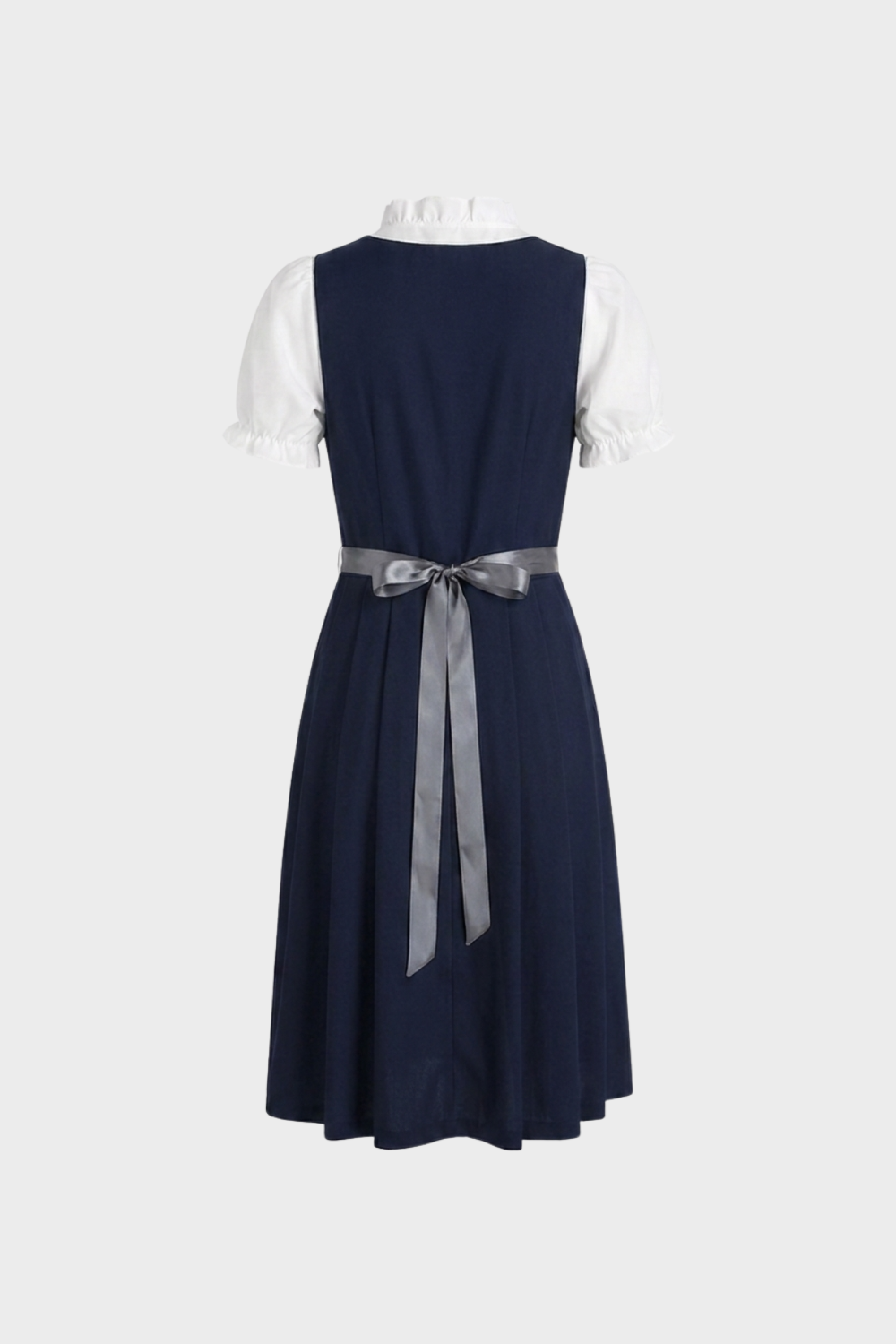 Damen Dirndlkleid | Schnürung & Gemusterte Schürze