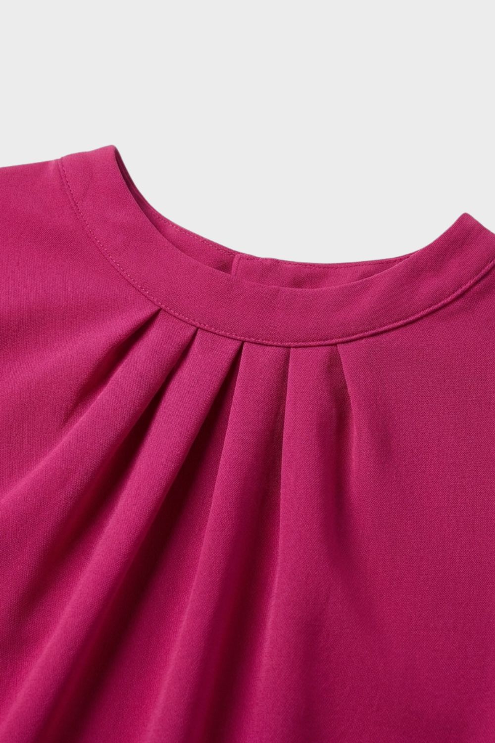 Damen Bluse mit Faltendetails | Puffärmel