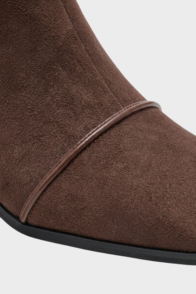 Damen Stiefeletten mit Eckiger Spitze | Blockabsatz
