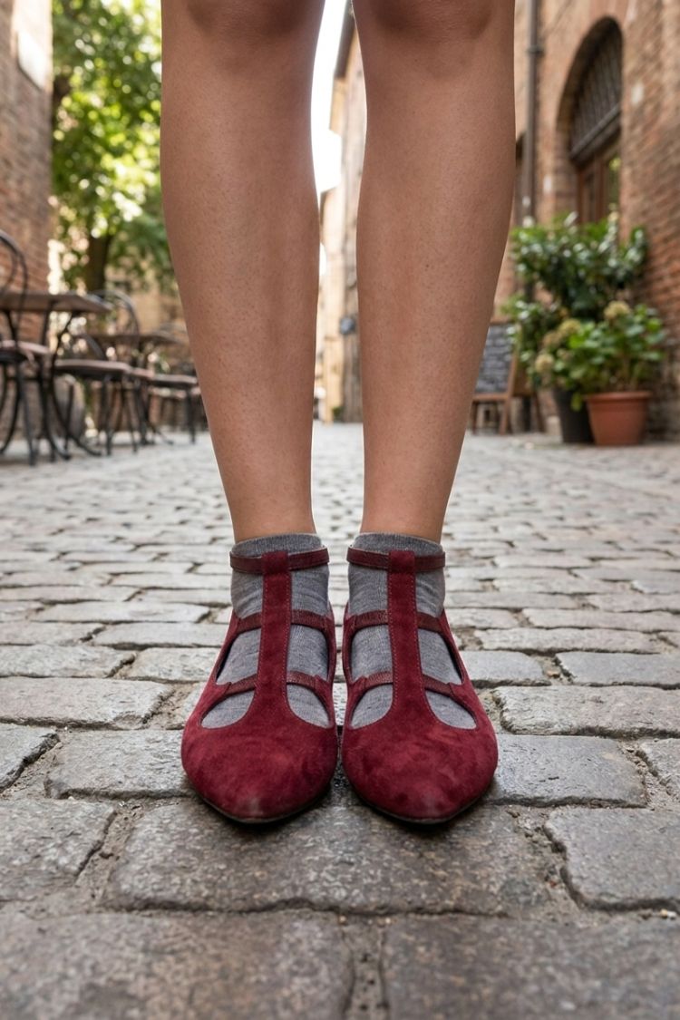Damen Riemchen-Pumps | Spitzer Zehenbereich & Blockabsatz