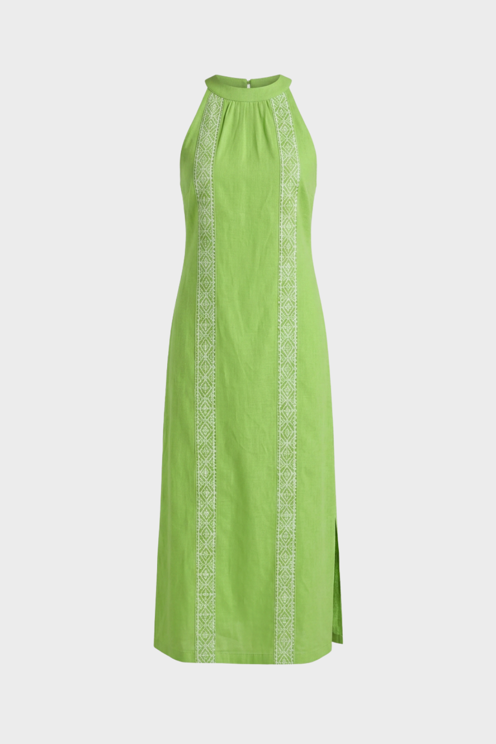 Damen Sommerkleid mit Halterkragen