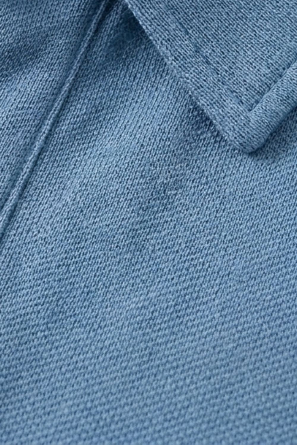 Herren Langarm-Polo | Polokragen & Knopfleiste