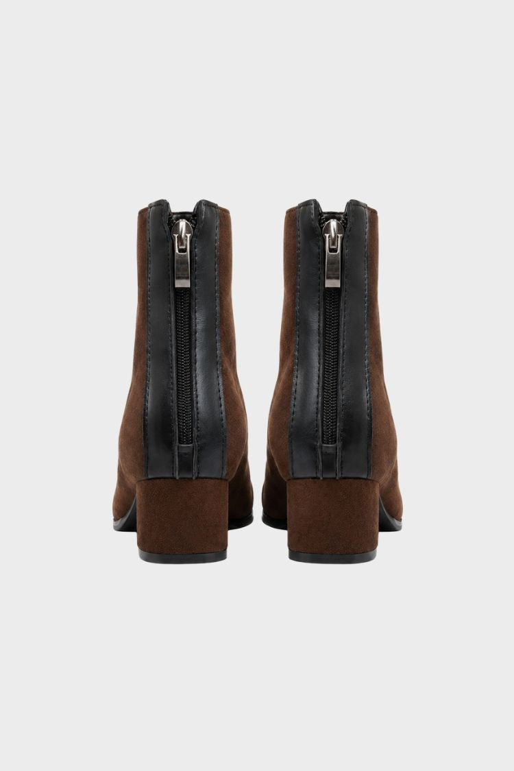 Damen Stiefeletten mit Eckiger Spitze | Blockabsatz