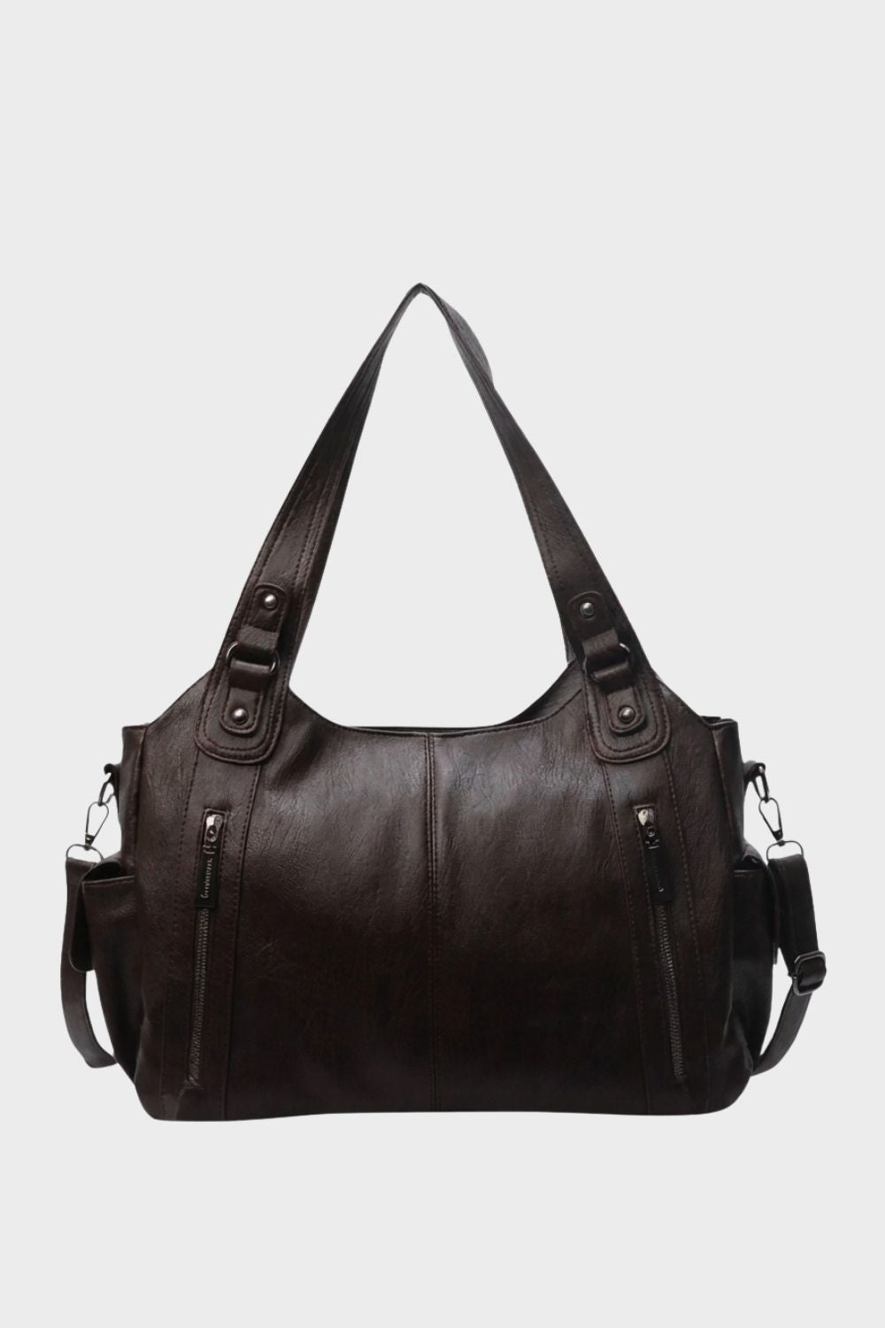 Damen Schultertasche | Multi-Reißverschluss-Design