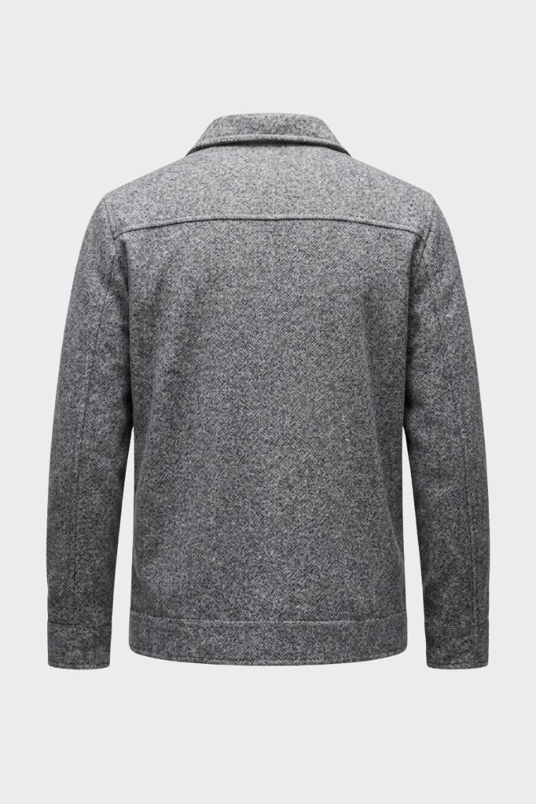 Herren Knopfjacke | Hemdkragen
