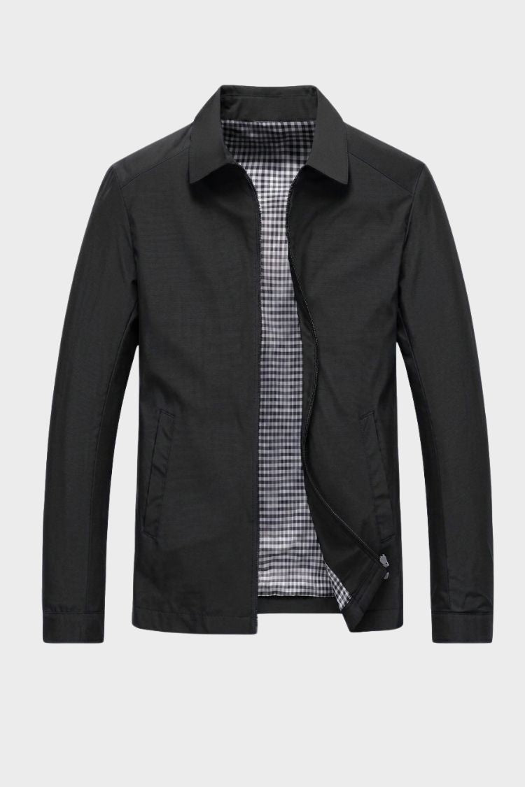 Herren Harrington-Jacke | Umlegekragen & Frontzipper