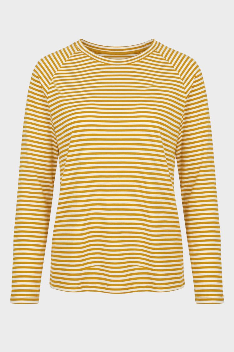 Damen Gestreiftes Langarmshirt | Lockere Passform