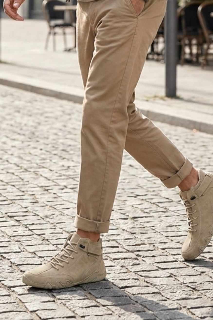 Herren Komfort Sneaker – Casual Schuhe mit Schnürung