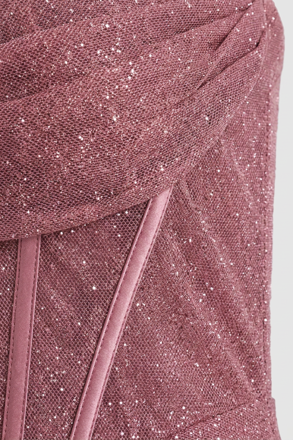 Glitzer Maxikleid Damen – Figurbetontes Kleid mit Spaghettiträgern