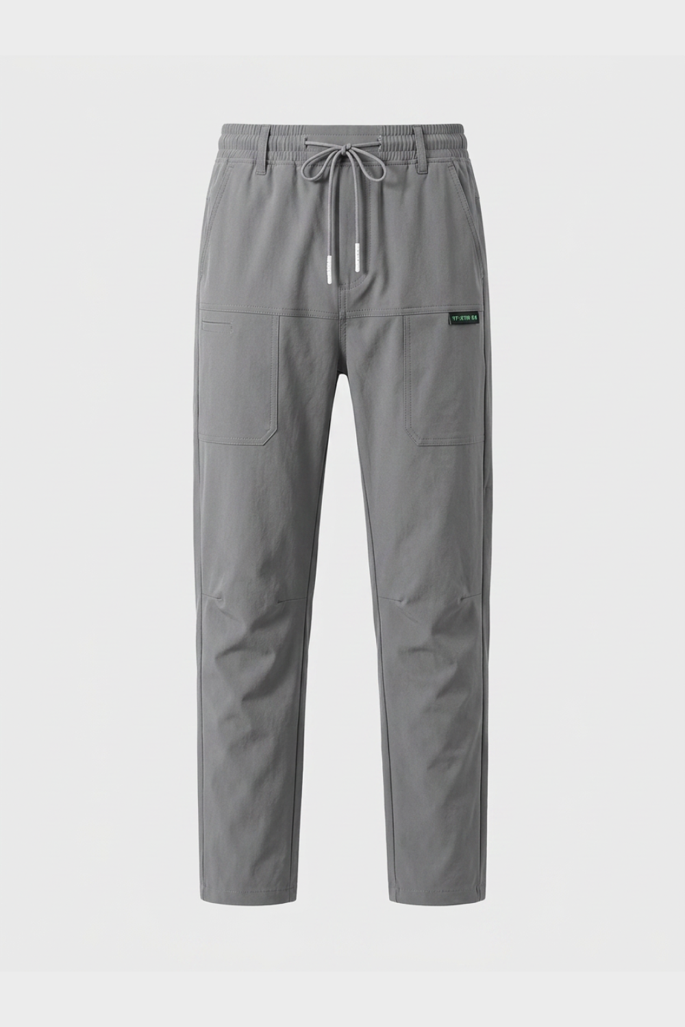 Herren Seitentaschen Bügelfalte Slim-Fit Hose