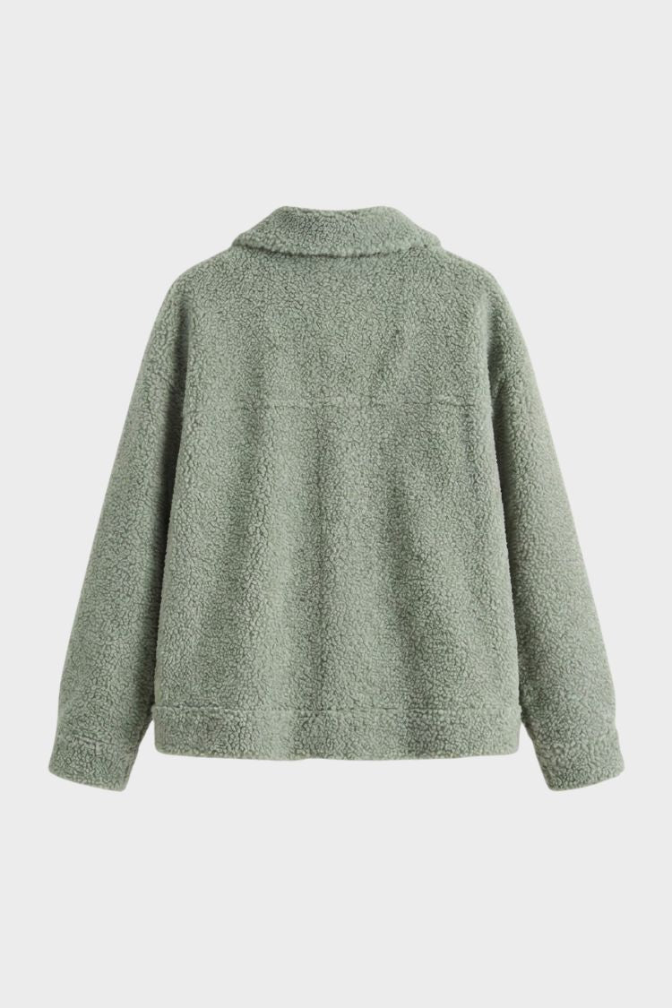 Damen Strukturierte Knopfjacke | Reverskragen