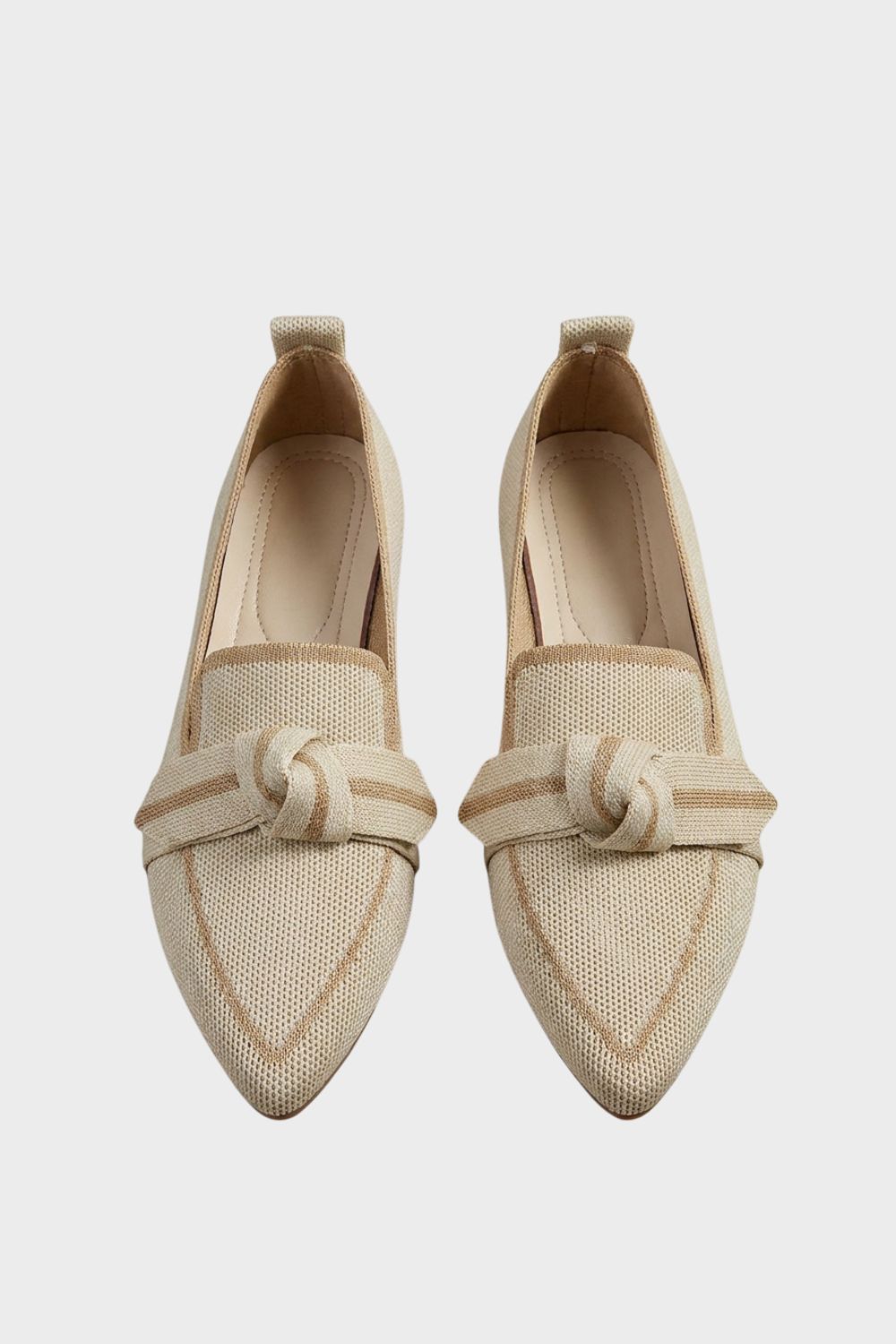 Damen Spitze Loafer Strick Schleife – Farb-Übersicht