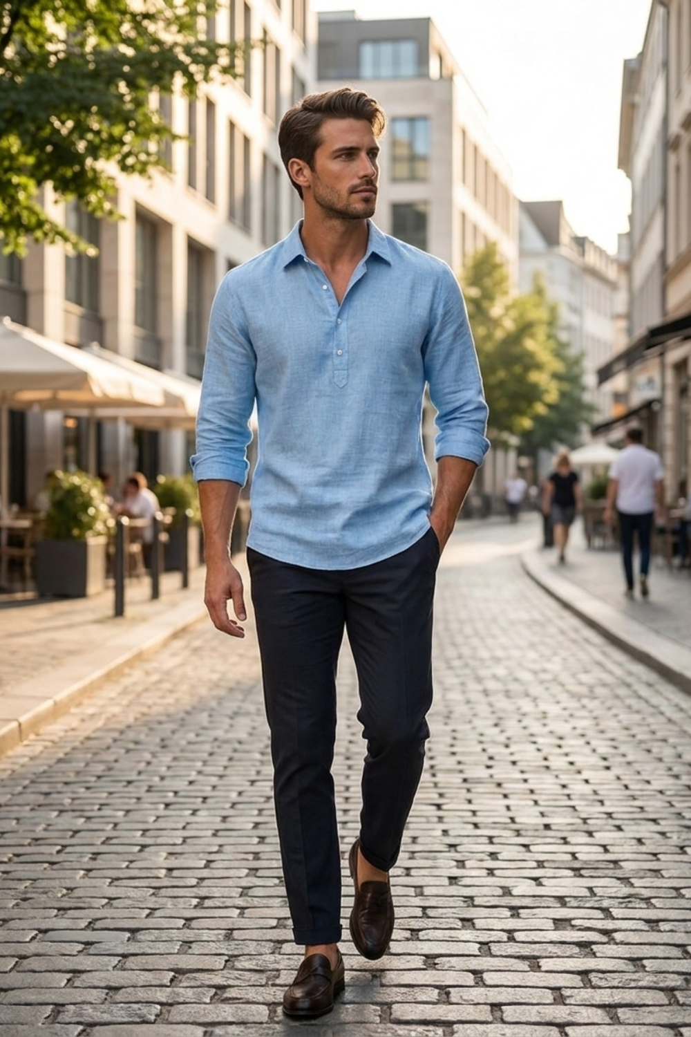 Herren Businesshemd - Kentkragen