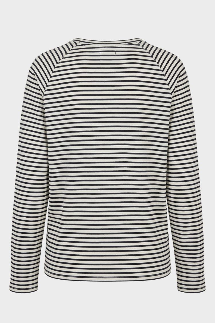 Damen Gestreiftes Langarmshirt | Lockere Passform