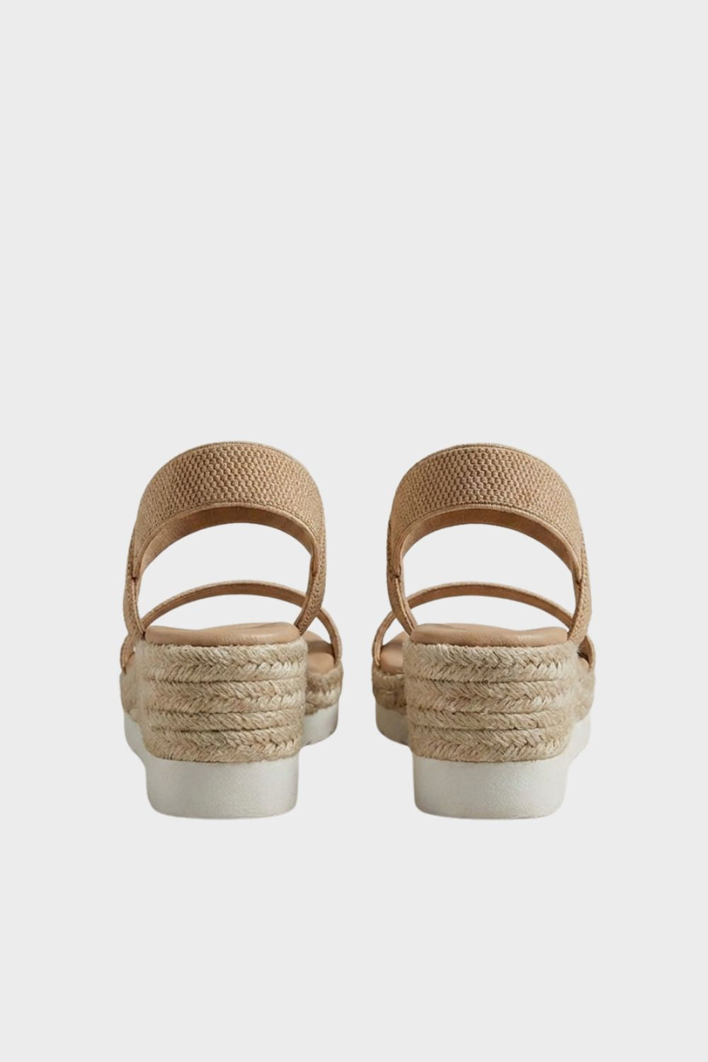 Damen Espadrilles Bast-Plateau Keilabsatz – Profil-Ansicht