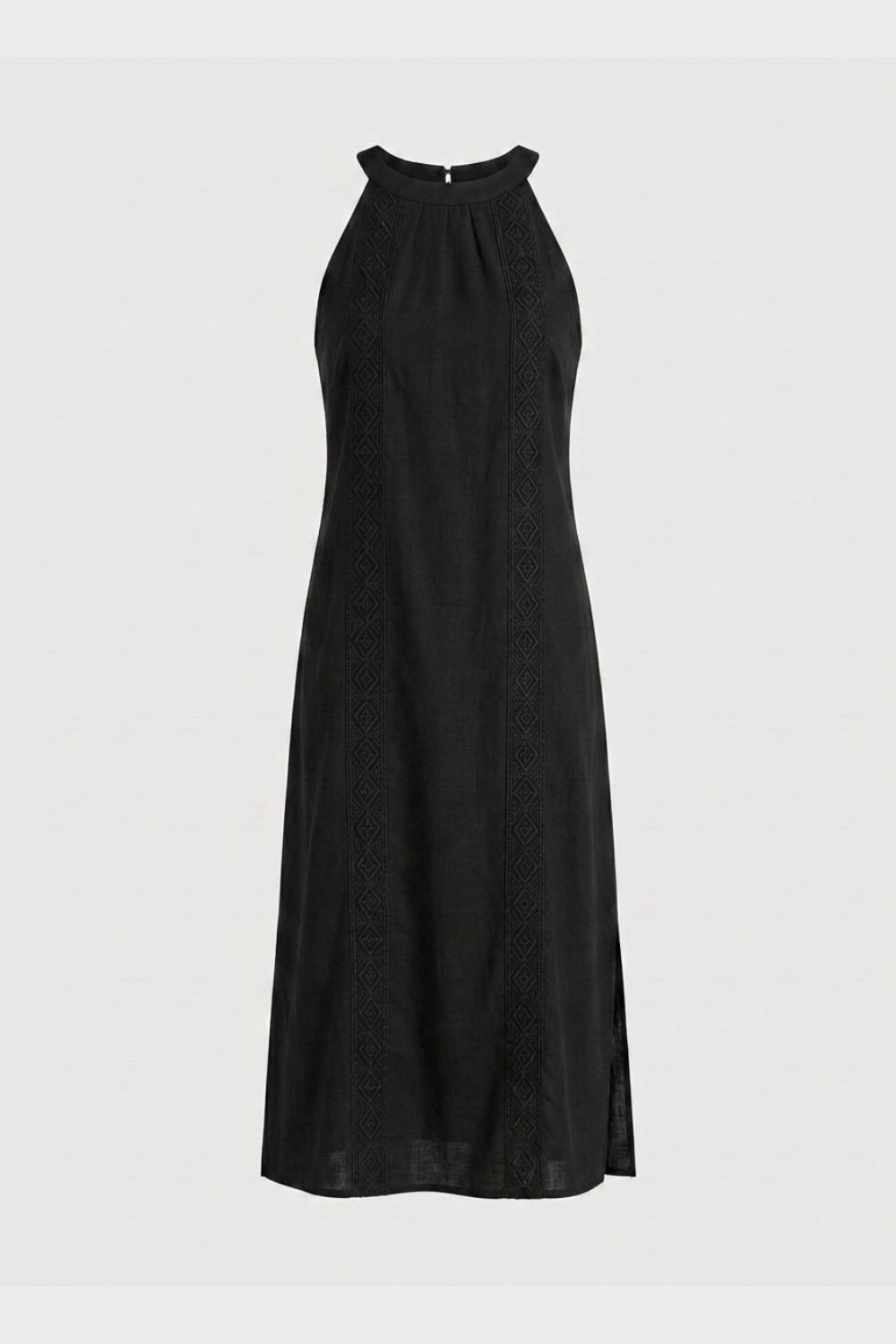 Damen Sommerkleid mit Halterkragen
