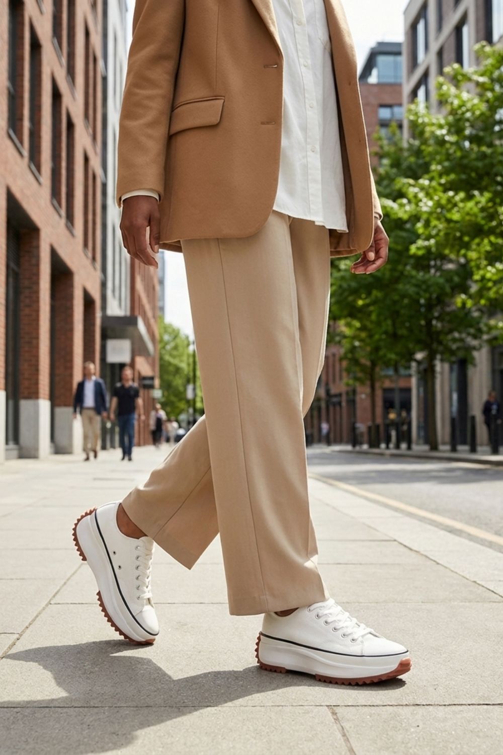 Damen Gummikappe Schnürung Low Sneaker