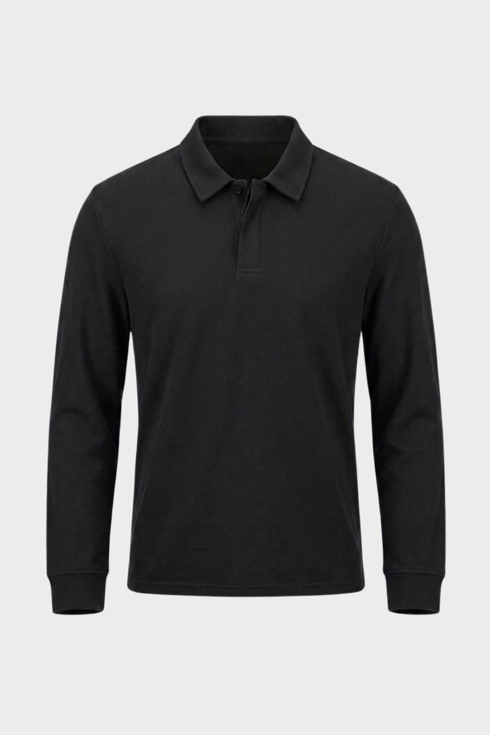 Herren Langarm-Polo | Polokragen & Knopfleiste