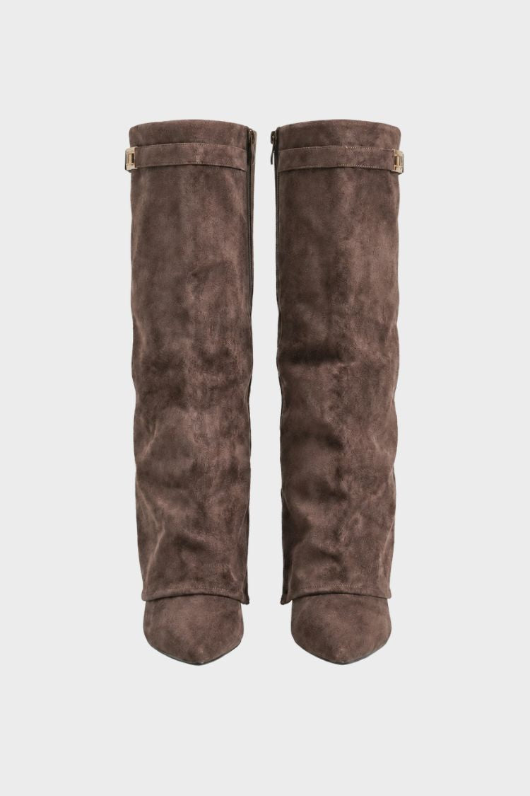Damen Hohe Stiefel | Spitze Front & Schmale Silhouette