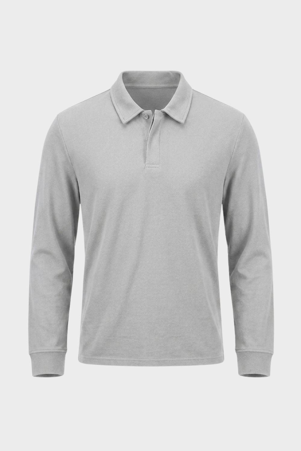 Herren Langarm-Polo | Polokragen & Knopfleiste